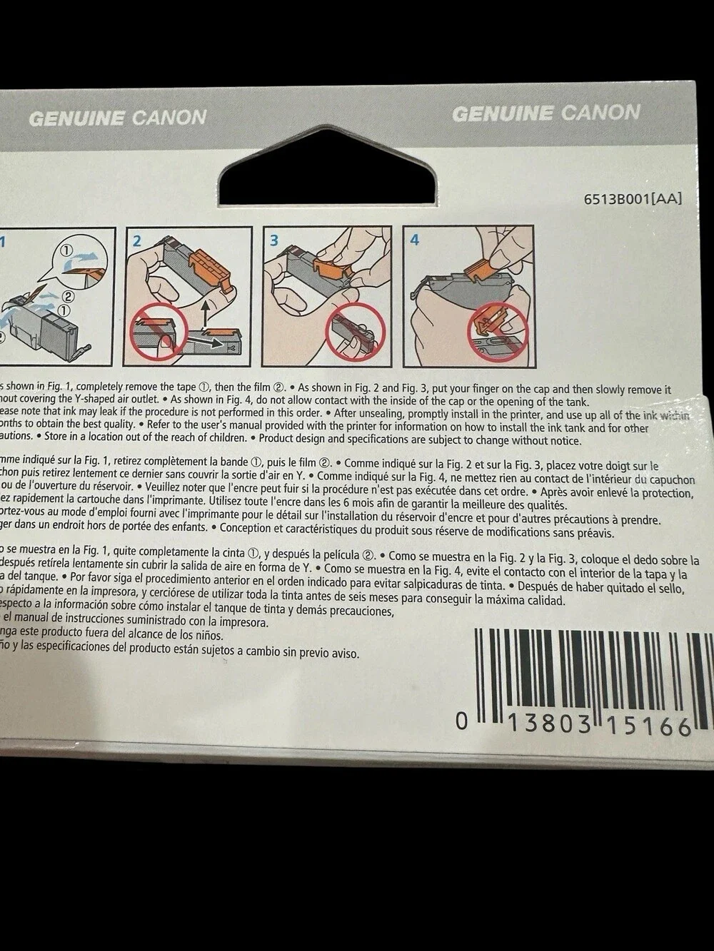 Genuine Canon: 1x PGI-250XL & 2x CLI-251 Black OEM Ink Tanks